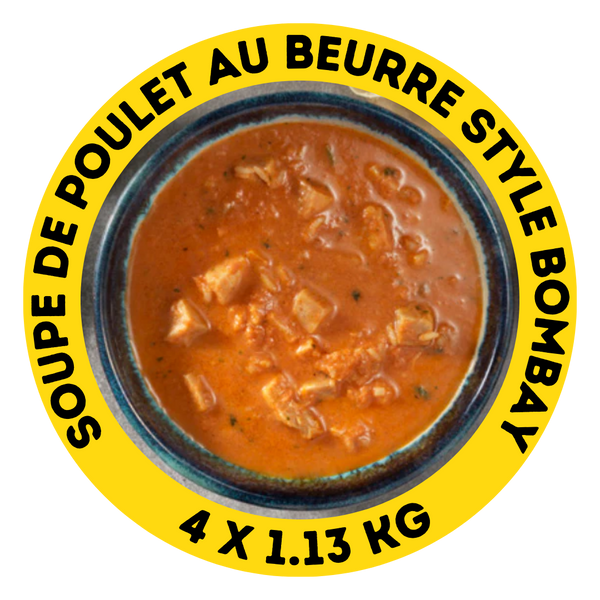 Soupe de poulet au beurre style Bombay