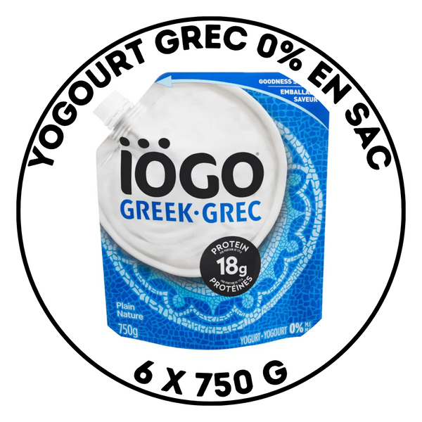 Yogourt grec 0% en sac