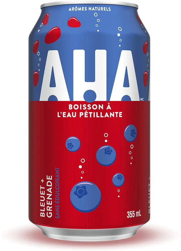 Eau pétillante bleuet et pomme grenade