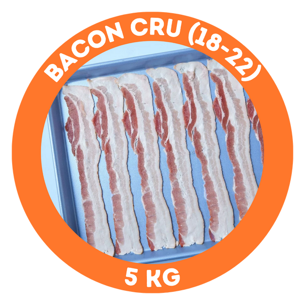 Bacon cru (18-22 tranches/lb)