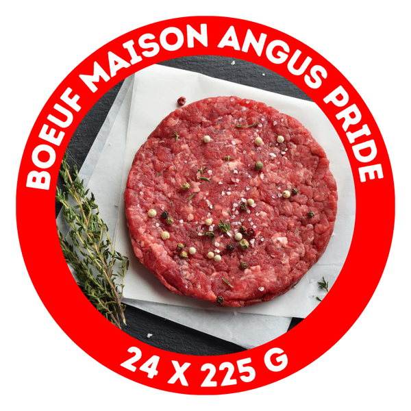 Galette de boeuf style maison Angus Pride (24x225 g)