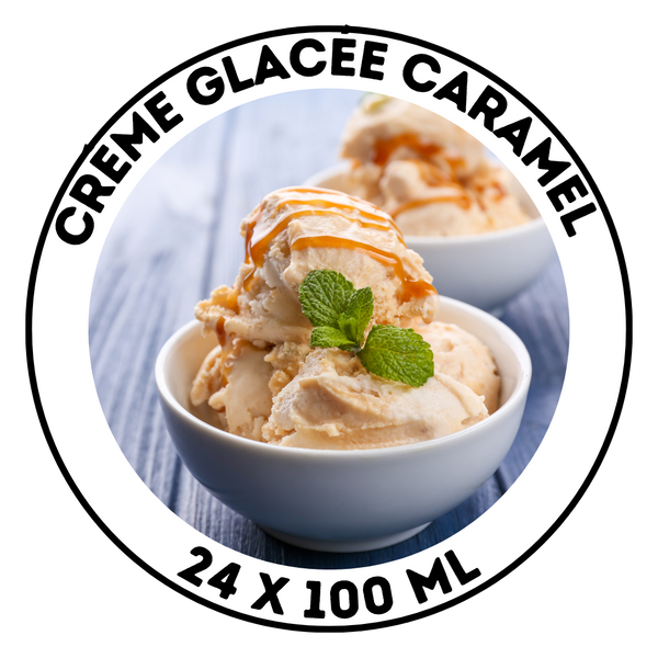 Crème glacée caramel en cup 100ml