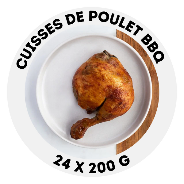 Cuisses de poulet BBQ cuites