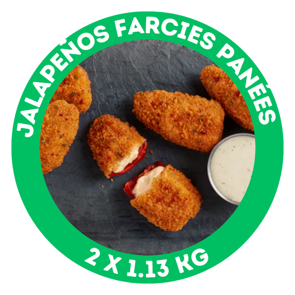 Bouchées de jalapeños farcies panées