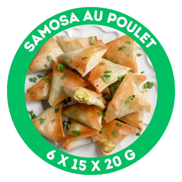 Bouchées de mini poulet (Samosa)