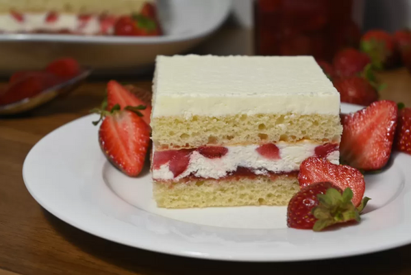 Plaque ShortCake aux fraises