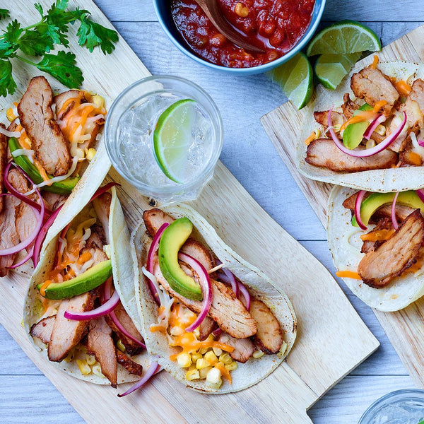 Lanières de porc cuites style fajitas