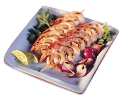 Brochettes de crevettes (31-40)