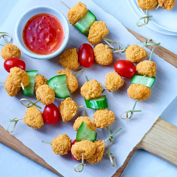 Bouchées de poulet cuit