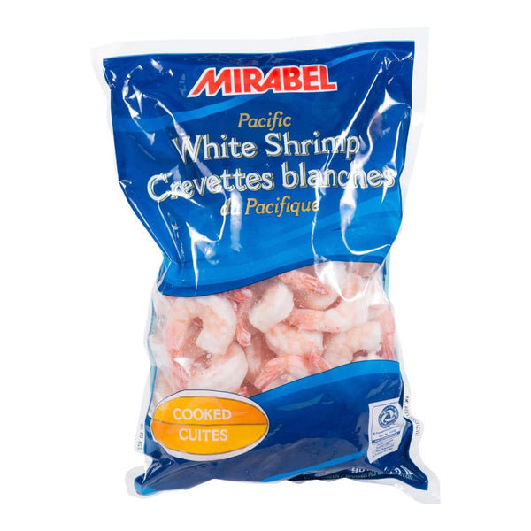 Crevettes blanches du Pacifique cuites (26-30/lb)