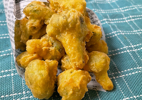 Bouchées de brocolis tempura